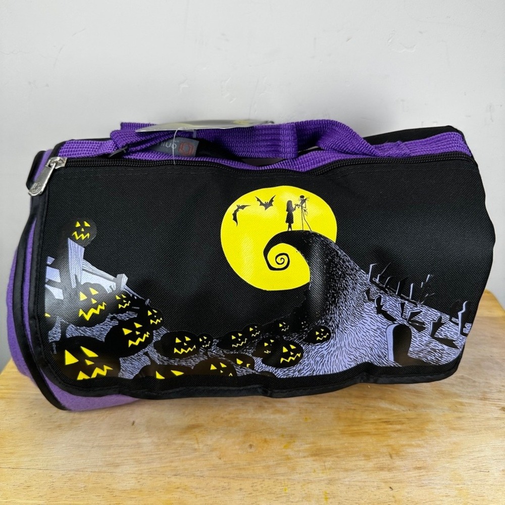 Disney's The Nightmare Before Christmas Jack & Sally Blanket Tote Outdoor Picnic